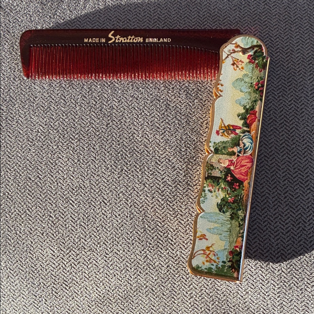 Stratton England Folding Hair Comb Case Vintage Rare EUC - Picture 3 of 7
